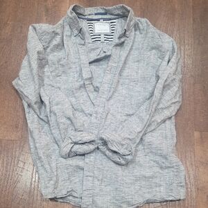 Denim & Flower Light Gray Shirt Jacket